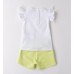 Set de vară fete Sarabanda din bumbac elastic cu inimioare, 0.B349PV25VE
