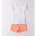 Set de vară fete Sarabanda din bumbac elastic cu inimioare, 0.B349PV25PO