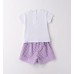 Compleu de vară fete Sarabanda cu tricou imprimat și pantaloni scurți, 0.B351PV25MV