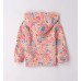 Hanorac fetiță Sarabanda din fleece de iarnă cu imprimeu colorat all-over și glugă, 0.F220TI25RZ