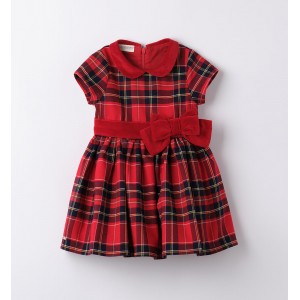 Rochie stofa twill pentru fete, Sarabanda, 0.A271TI24RO Rochie stofa twill pentru fete, Sarabanda, 0.A271TI24RO