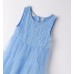 Rochie fetiță Sarabanda din tulle bleu cu design elegant și închidere la spate, 0.B338PV25BL