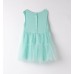Rochie fetiță Sarabanda din tulle turcoaz cu design elegant și închidere la spate, 0.B338PV25TU
