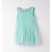 Rochie fetiță Sarabanda din tulle turcoaz cu design elegant și închidere la spate, 0.B338PV25TU