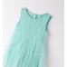 Rochie fetiță Sarabanda din tulle turcoaz cu design elegant și închidere la spate, 0.B338PV25TU