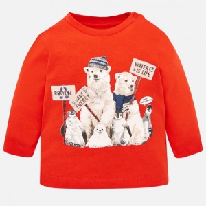 Bluza maneca lunga bebe baiat, Mayoral, 2022TI18ROJ