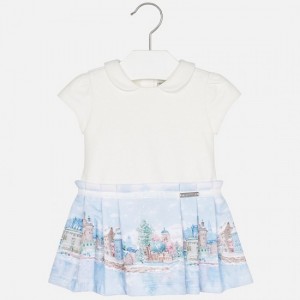 Rochie cu imprimeu bebe fetita, Mayoral, 2931TI17CRU