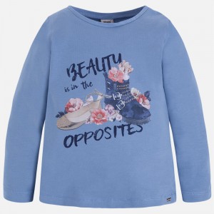 Bluza cu imprimeu pentru fete Mayoral 4057TI17LAV