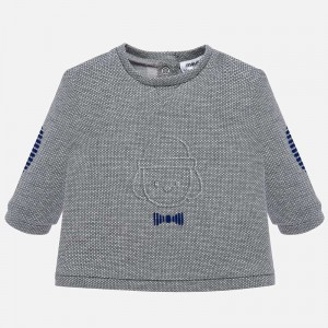 Bluza desen in relief bebe baiat nou-nascut, Mayoral, 2412TI19MAR