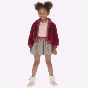 Fusta jacquard fetita Mayoral 4908TI19MARON