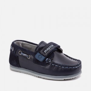 Pantofi nautic piele bebe baiat, Mayoral, 42054TIBLM