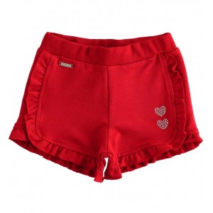 Bermude cu aplicatii cu pietricele pentru fetite Sarabanda 2059PV20ROS2