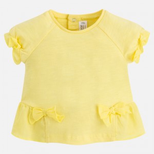 Tricou scurt fetita cu fundite Mayoral 1008PV18LIM