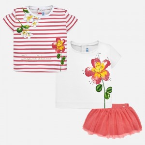 Set fusta si tricouri asortate bebe fetita Mayoral 1951PV19GER