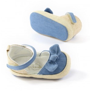 Espadrile cu scai pentru bebe fetita, Sarabanda, 3.4362PV22ABS