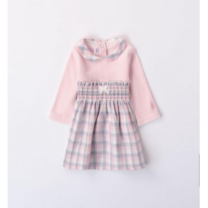 Rochie bicolora pentru bebe fetite, Minibanda, 3.7742TI23RZ Rochie bicolora pentru bebe fetite, Minibanda, 3.7742TI23RZ