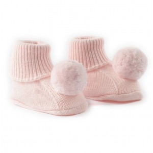 Pantofi din tricot pentru bebe fetita, Sarabanda, 3.5300TI22RZ