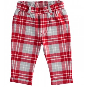 Pantaloni tartan pentru bebe baieti Minibanda, 3.5646TI22RO Pantaloni tartan pentru bebe baieti Minibanda, 3.5646TI22RO