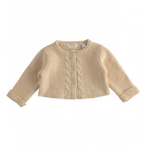 Cardigan tricot pentru fetita nou-nascuta, Sarabanda, 3.5715TI22BJ