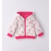 Geacă reversibilă pentru bebeluși Minibanda din fas roz cu glugă și imprimeu, 3.6658PV23FU Geacă reversibilă pentru bebeluși Minibanda din fas roz cu glugă și imprimeu, 3.6658PV23FU