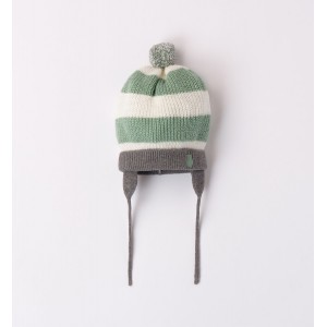 Caciula din tricot pentru bebe baiat, Minibanda, 3.7322TI23VE Caciula din tricot pentru bebe baiat, Minibanda, 3.7322TI23VE