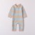 Salopeta din tricot bicolora pentru bebe baiat, Minibanda, 3.7602TI23BL