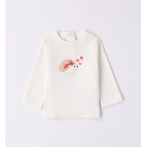 Bluza cu imprimeu dragalas pentru fetite nou-nascut, Minibanda, 3.7727TI23ALB