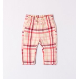 Pantaloni in carouri pentru bebe fetiță, Minibanda, 3.7738TI23RZ