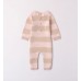Salopeta din tricot bicolora pentru fetita nou nascut, Minibanda, 3.7761TI23RZ