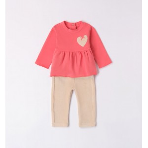 Compleu bluza și pantaloni raiat pentru fetite,Sarabanda, 3.7782TI23TZ