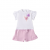 Compleu tricou si bermude cu imprimeu floral pentru fetite,Minibanda, 3.B761PV25MV