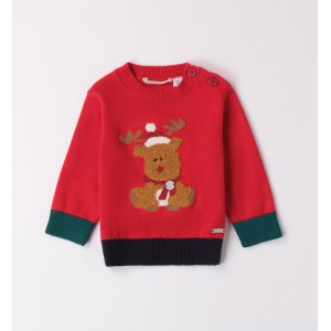 Cardigan tricot cu broderie Ren pentru bebe baiat , Minibanda, 3.A671TI24RO Cardigan tricot cu broderie Ren pentru bebe baiat , Minibanda, 3.A671TI24RO