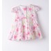 Rochiță Minibanda pentru fetițe cu imprimeu floral și fundițe decorative, 3.B723PV25RZ Rochiță Minibanda pentru fetițe cu imprimeu floral și fundițe decorative, 3.B723PV25RZ