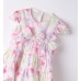 Rochiță Minibanda pentru fetițe cu imprimeu floral și fundițe decorative, 3.B723PV25RZ Rochiță Minibanda pentru fetițe cu imprimeu floral și fundițe decorative, 3.B723PV25RZ