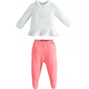 Compleu bluza si pantalon pentru bebe fetita, I Do, 4.4123PV22RZ