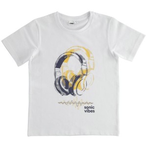 Tricou cu imprimeu pentru baiat, I Do,4.4395PV22ALB