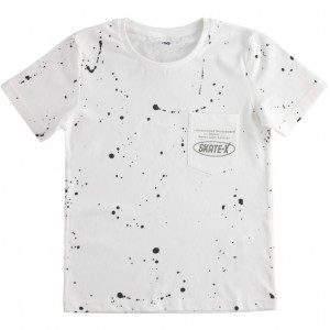 Tricou cu imprimeu pentru baiat, I Do,4.4400PV22ALB