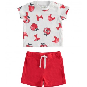 Compleu tricou si bermude pentru bebe baiat, I Do, 4.4623PV22ROS Compleu tricou si bermude pentru bebe baiat, I Do, 4.4623PV22ROS