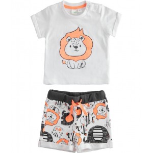 Compleu tricou si bermude pentru bebe baiat, I Do, 4.4625PV22ORG Compleu tricou si bermude pentru bebe baiat, I Do, 4.4625PV22ORG