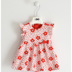 Rochita tip salopeta cu imprimeu pentru bebe fetita, I Do, 4.4650PV22ROS