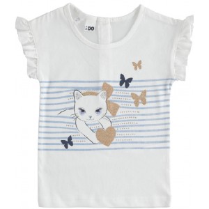 Tricou cu imprimeu pentru fetita, I Do, 4.4741PV22ALB