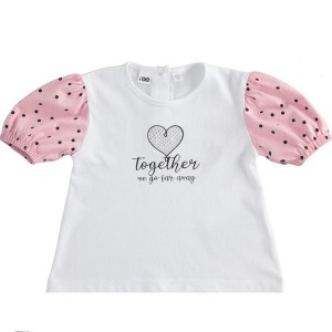 Tricou cu imprimeu pentru fetita, I Do, 4.4744PV22ALB