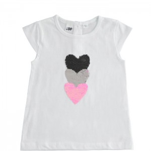 Tricou cu imprimeu pentru fetita, I Do, 4.4748PV22ALB