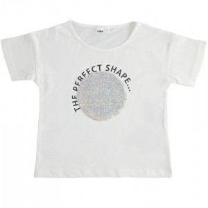 Tricou cu imprimeu pentru fete , I Do, 4.4867PV22ALB