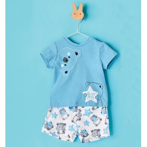 Compleu tricou si bermude pentru bebe baiat, I Do, 4.6078PV3ABS