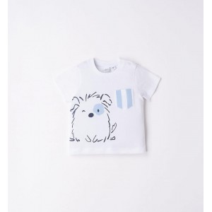 Tricou cu imprimeu pentru bebe baiat, I Do, 4.6088PV23ALB