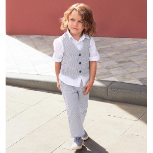 Pantaloni model dungi pentru baieti, I Do, 4.6238PV23BLM