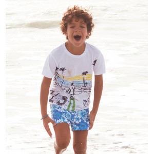 Tricou maneca scurta pentru baiat, I Do, 4.6391PV23ALB