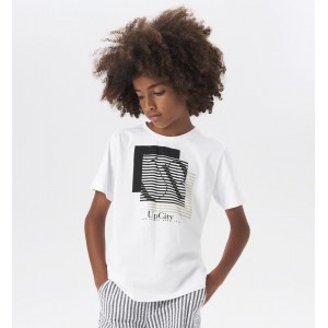 Tricou maneca scurta pentru baiat, I Do, 4.6408PV23ALB