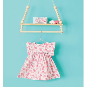 Rochie cu imprimeu pentru fete nou nascut, I Do, 4.6637PV23CO